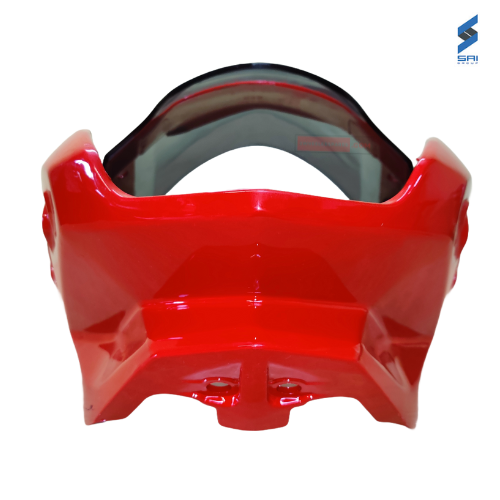 CBZ Xtreme Type3 New Model Headlight Visor With Red Genuine Headlight Visor