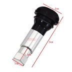 TR 414 Chrome Aluminum Tubeless Tyre/ Tire Valve, Stem Rubber Dust Cover Valve Stem Cover for Car/ Motorcycle