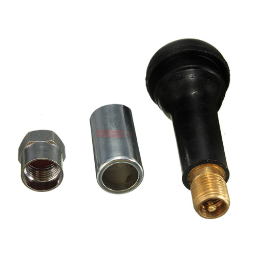 TR 414 Chrome Aluminum Tubeless Tyre/ Tire Valve, Stem Rubber Dust Cover Valve Stem Cover for Car/ Motorcycle