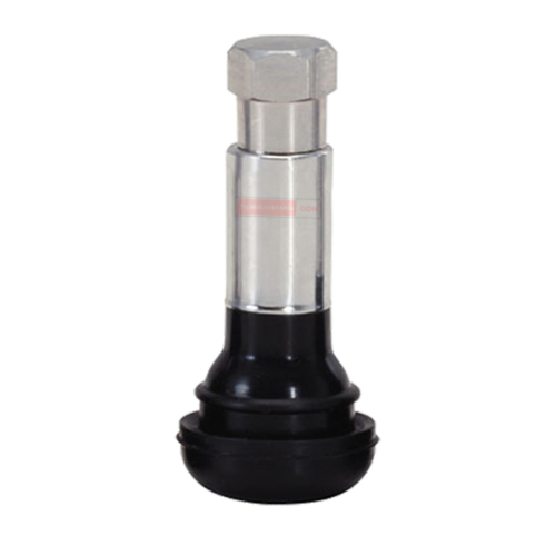 TR 414 Chrome Aluminum Tubeless Tyre/ Tire Valve, Stem Rubber Dust Cover Valve Stem Cover for Car/ Motorcycle