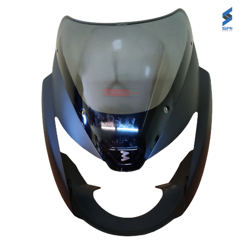 Pulsar DTSi Headlight Visor Grey with Glass and Sticker Genuine Headlight Visor