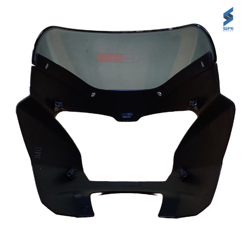 Pulsar DTSi Headlight Visor Grey with Glass and Sticker Genuine Headlight Visor