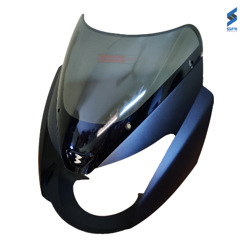 Pulsar DTSi Headlight Visor Grey with Glass and Sticker Genuine Headlight Visor