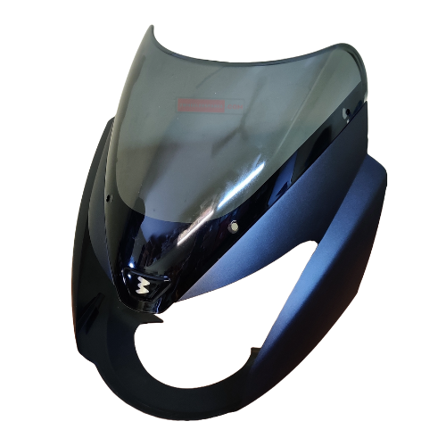 Pulsar DTSi Headlight Visor Mat Grey with Glass Genuine Headlight Visor