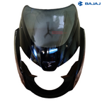 Pulsar Headlight Visor Grey with Sticker (NM 01) Bajaj Genuine Parts