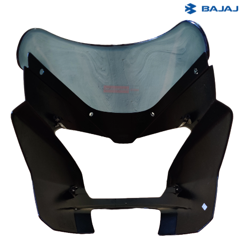 Pulsar Headlight Visor Grey with Sticker (NM 01) Bajaj Genuine Parts