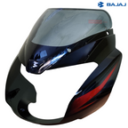 Pulsar Headlight Visor Red with Sticker Bajaj Genuine Parts