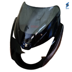 Pulsar Headlight Visor Black with Silver Sticker Genuine Headlight Visor Parts 2