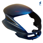 Dream Yuga New Model Headlight Visor V Blue with Graphics Genuine Headlight Visor Parts