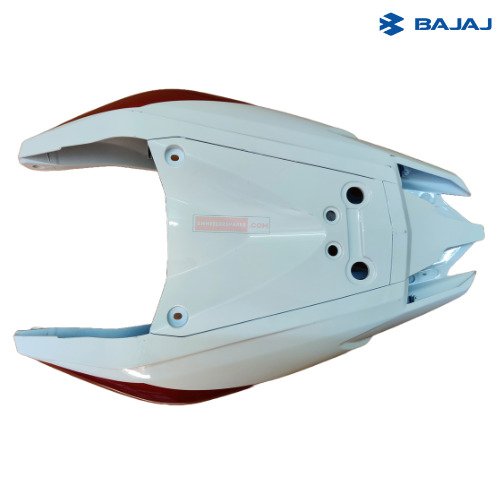 Pulsar NS200 Rear Cowl Pearl Met White Bajaj Genuine Parts