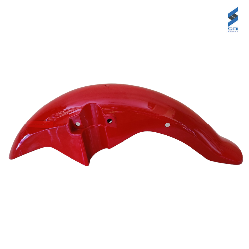 Shine Front Fender Mudguard Sports Red Genuine Mudguard