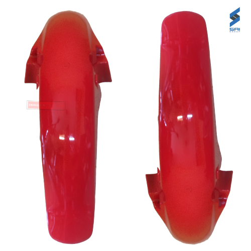 Shine Front Fender Mudguard Sports Red Genuine Mudguard