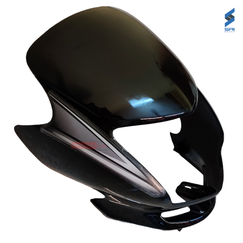Dream Yuga New Model Headlight Visor Black with Gray Genuine Headlight Visor Parts