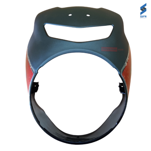CT110X Headlight Visor Black With Red Sticker Genuine Headlight Visor