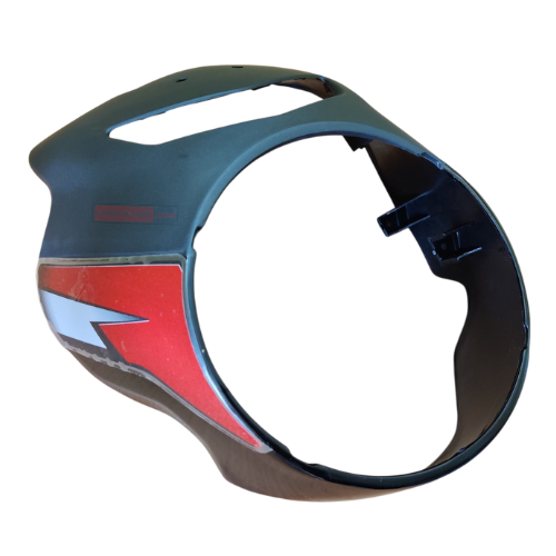 CT110X Headlight Visor Black With Red Sticker Genuine Headlight Visor