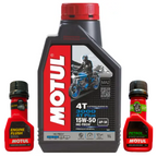 Motul 3000 15W-50 4T Plus Engine Oil 1L Combo Pack Motomarvel Offer