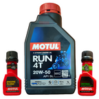 Motul RUN 20W-50 4T Engine Oil 1L Combo Pack Motomarvel Offer