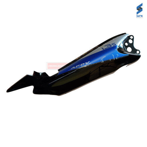 Splendor I Smart Rear Cowl Black With Blue Genuine Rear Cowl