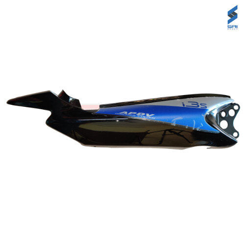 Splendor I Smart Rear Cowl Black With Blue Genuine Rear Cowl