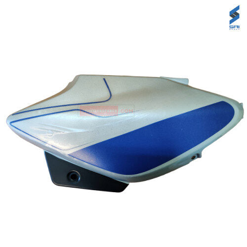 Splendor I Smart Side Cowl Set Silver With Blue Sticker Genuine Side Cowl