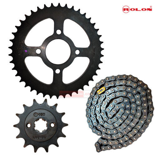 Pulsar 150 Twin Disc Chain Sprocket Kit Rolon Genuine Parts