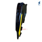 Passion Pro BS6 Rear Cowl (Set of 3) Black With Yellow Plate Genuine Rear Cowl