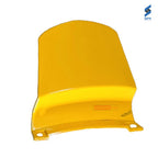 Passion Pro BS6 Rear Cowl (Set of 3) Black With Yellow Plate Genuine Rear Cowl