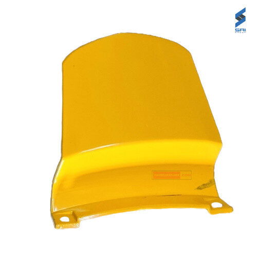 Passion Pro BS6 Rear Cowl (Set of 3) Black With Yellow Plate Genuine Rear Cowl