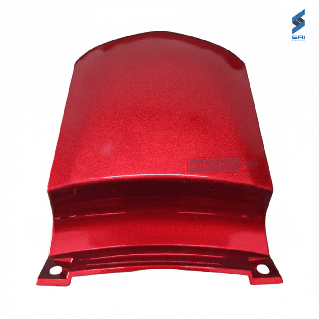 Passion Pro BS6 Rear Cowl (Set of 3) Black With Sports Red Plate Genuine Rear Cowl
