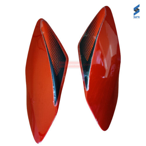 Pulsar 135 Headlight Visor Red Color Genuine Headlight Visor