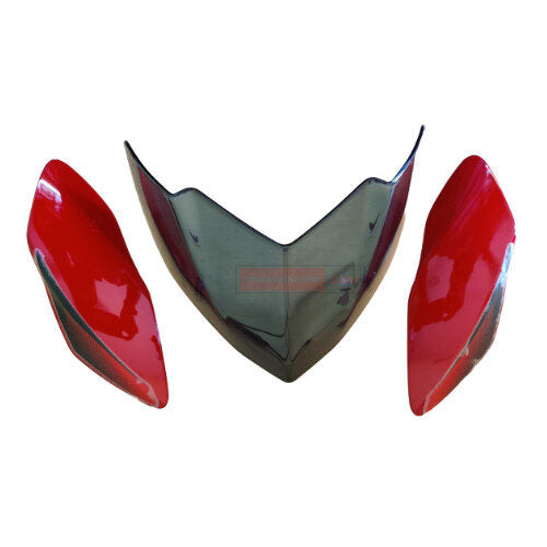 Pulsar 135 Headlight Visor Red Color Genuine Headlight Visor