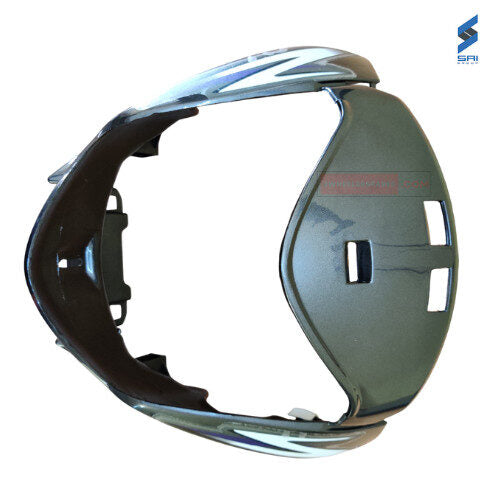 CB Shine Dx Headlight Visor With Glass Grey With Stricker