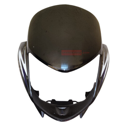 CB Shine Dx Headlight Visor With Glass Grey With Sticker
