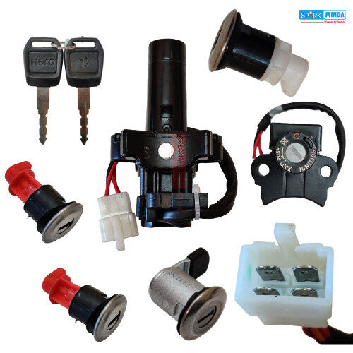 Splendor Plus BS6 Lock Set Genuine Lock Set