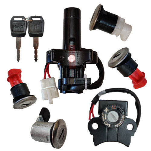 Splendor Plus BS6 Lock Set Genuine Lock Set