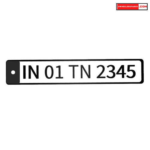Customized Number Plate Key Chain Bike Accessories