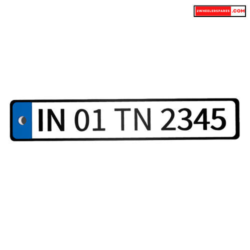 Customized Number Plate Key Chain Bike Accessories
