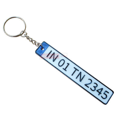 Customized Number Plate Key Chain Genuine Bike Accessories