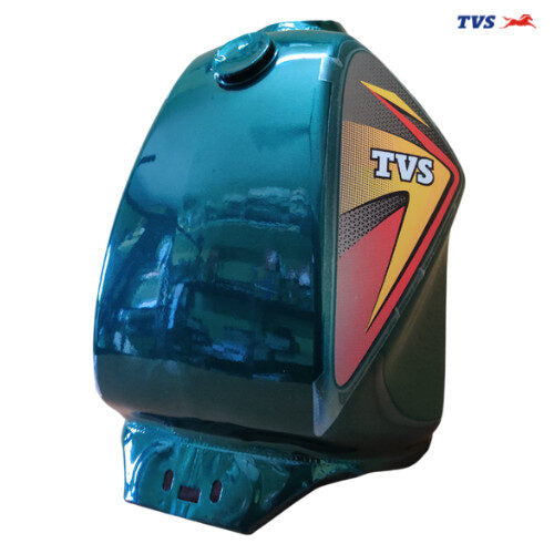 XL100 Petrol Tank Assembly Green Color TVS Genuine Parts