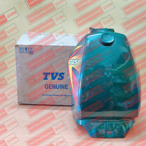 XL100 Petrol Tank Assembly Green Color TVS Genuine Parts