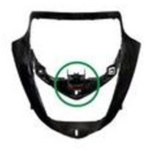 Unicorn BS6 Headlight Visor Black With Garnish Genuine Visor