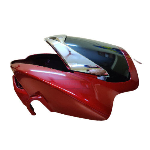 Unicorn BS6 Headlight Visor Red With Garnish Genuine Visor