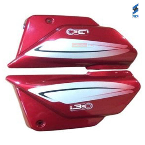 Splendor Plus BS6 Side Cowl CB Red With Sticker Genuine Side Cowl