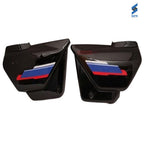 Splendor Plus Side Cowl Black With Pink Sticker Genuine Side Cowl