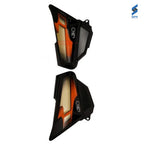 HF Deluxe BS6 Side Cowl Black With Golden Sticker Genuine Side Cowl