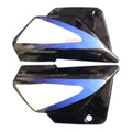 Splendor Plus Side Cowl Set Black With Silver Genuine Side Cowl