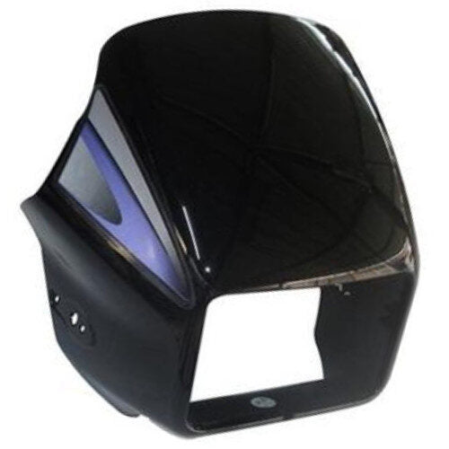 Splendor Plus Head Light Visor New Model Black With Purple Sticker Genuine Head Light Visor