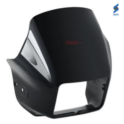 Splendor Plus Head Light Visor New Model Black With Silver Sticker Genuine Head Light Visor