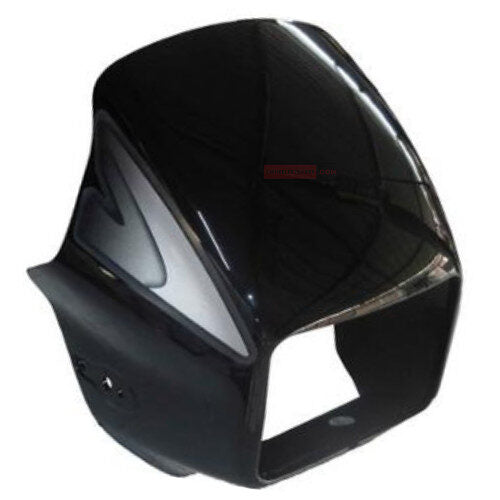 Splendor Plus Head Light Visor New Model Black With Silver Sticker Genuine Head Light Visor