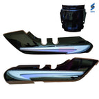 Splendor Plus Rear Cowl Black With Blue Sticker Genuine Rear Cowl